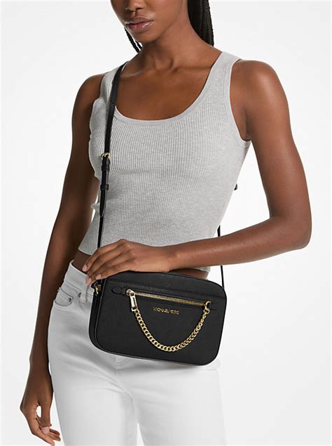 michael kors saffiano 3-in-1 crossbody|Michael Kors jet set handbag.